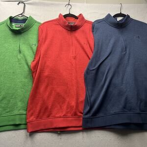 Under Armour 1/4 Zip Pullover 3 Lot Mens 2XL ColdGear Athletic Sweater Bundle